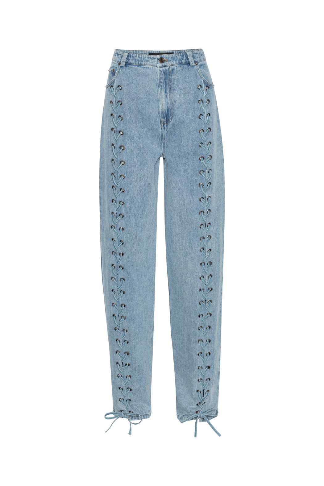 Denim Laced Leg Pants