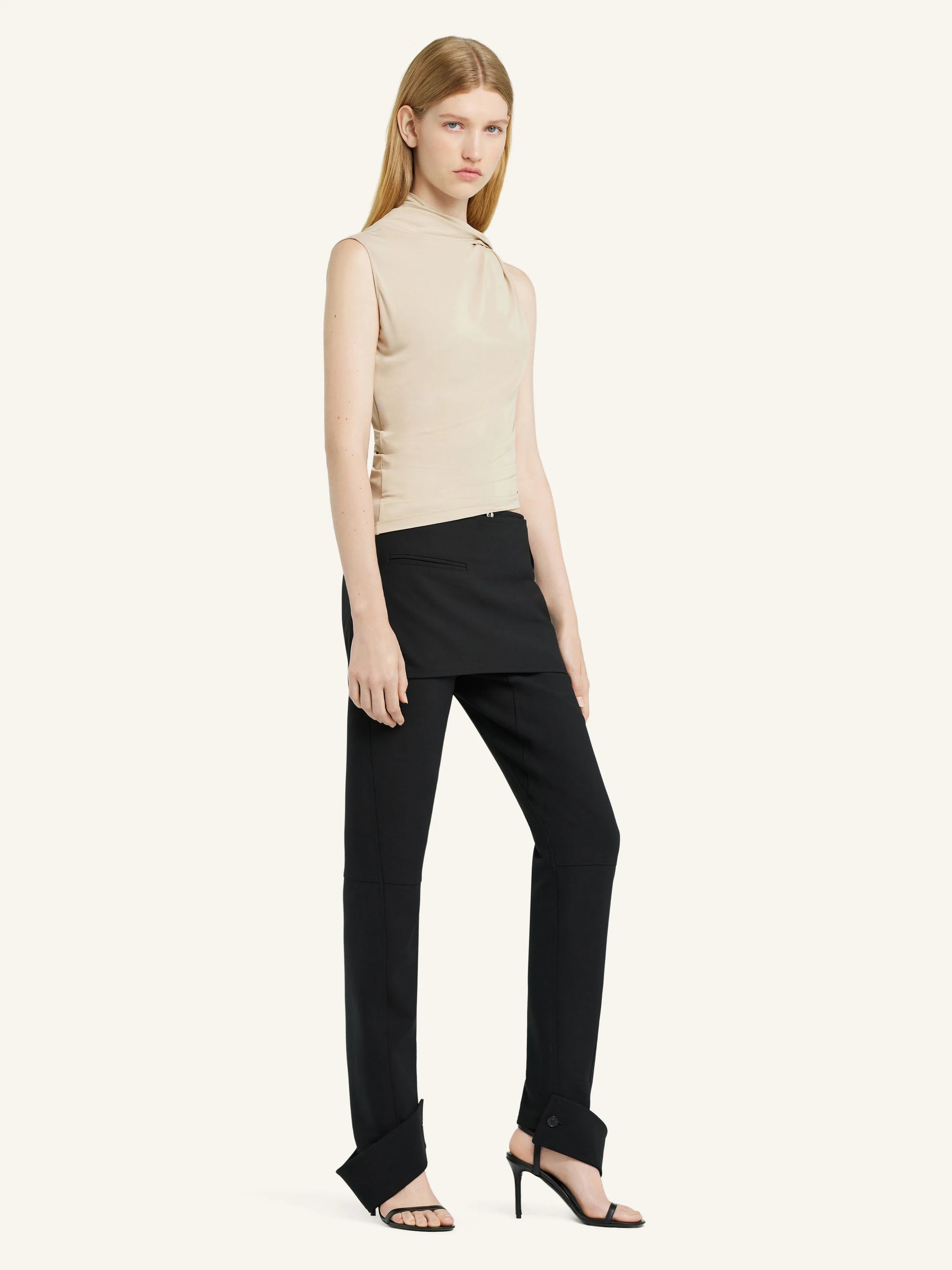 Draped Jersey Top