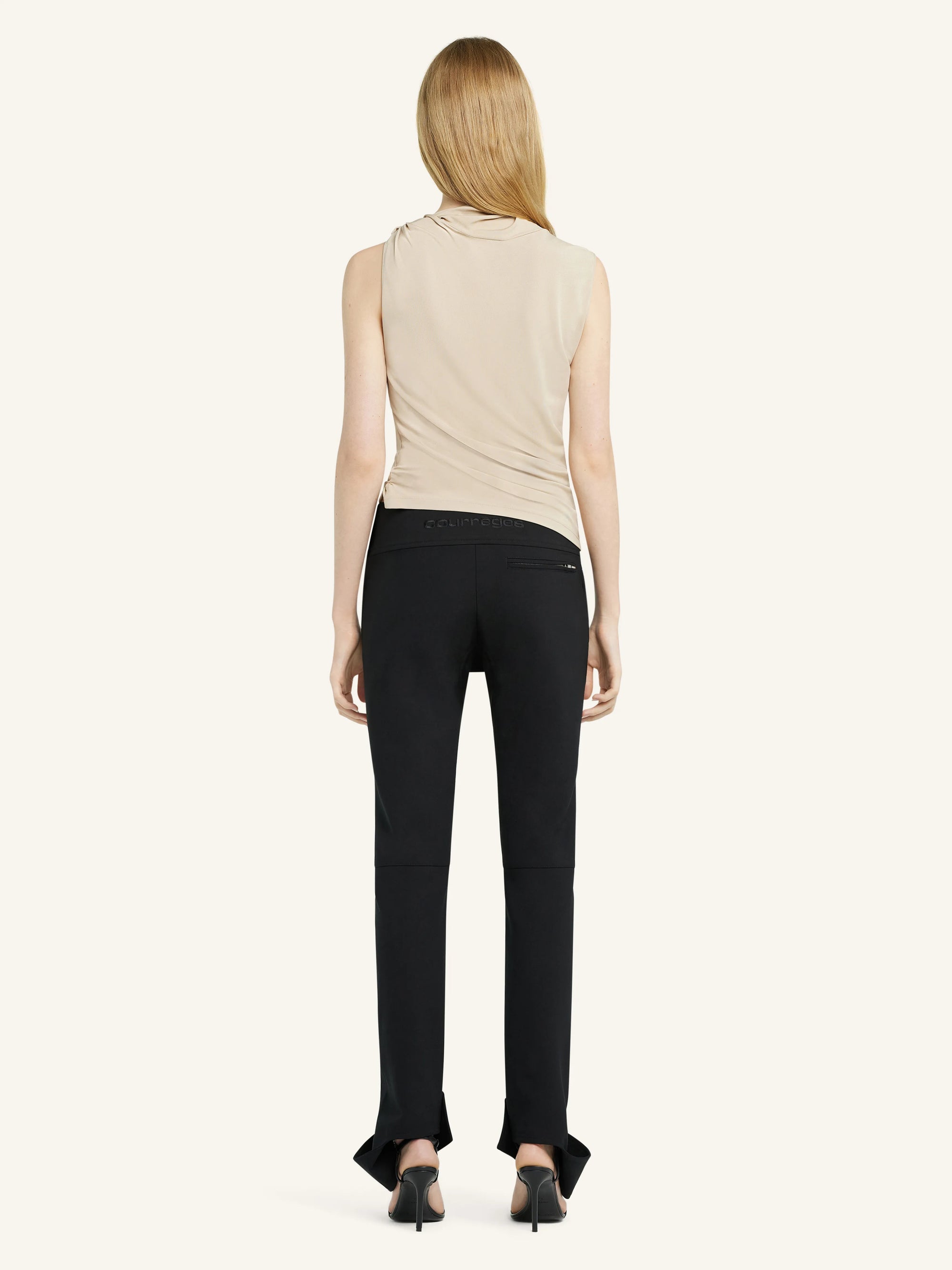 Draped Jersey Top