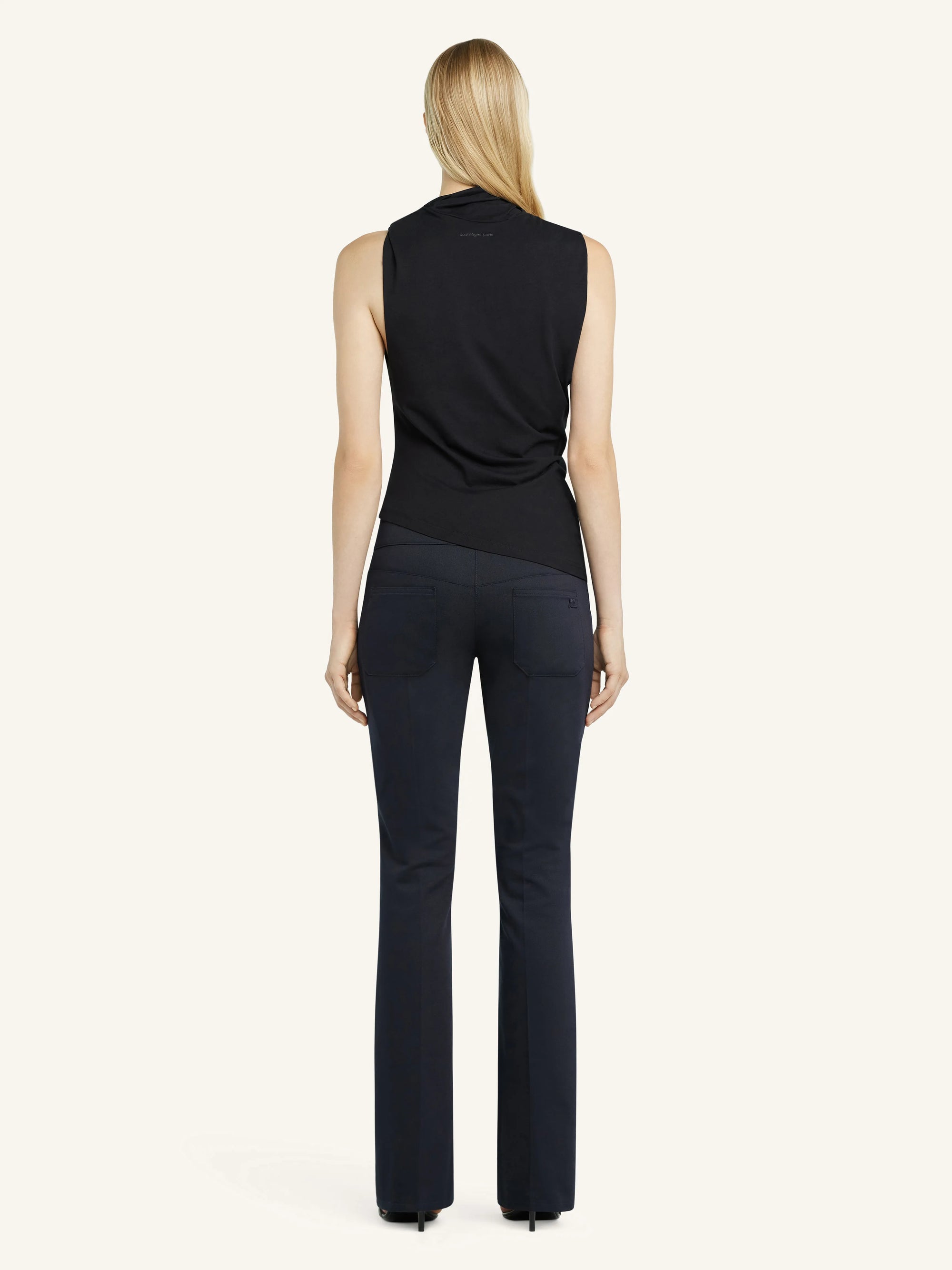 Draped Jersey Top