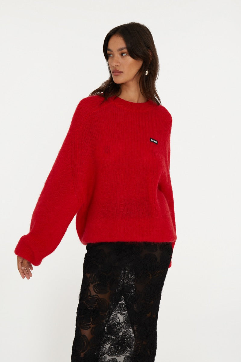 Light Knit Logo Sweater
