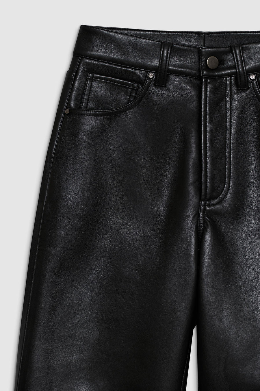 Roy Pants Black Recycled Leather