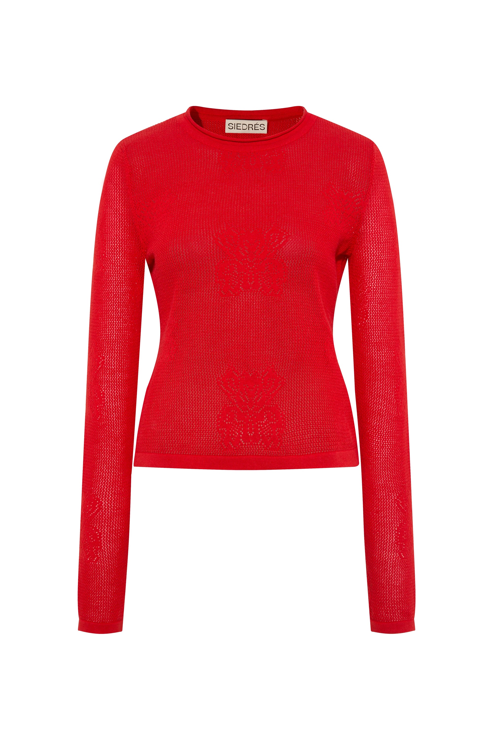 BERC - Intarsia knit long sleeve top
