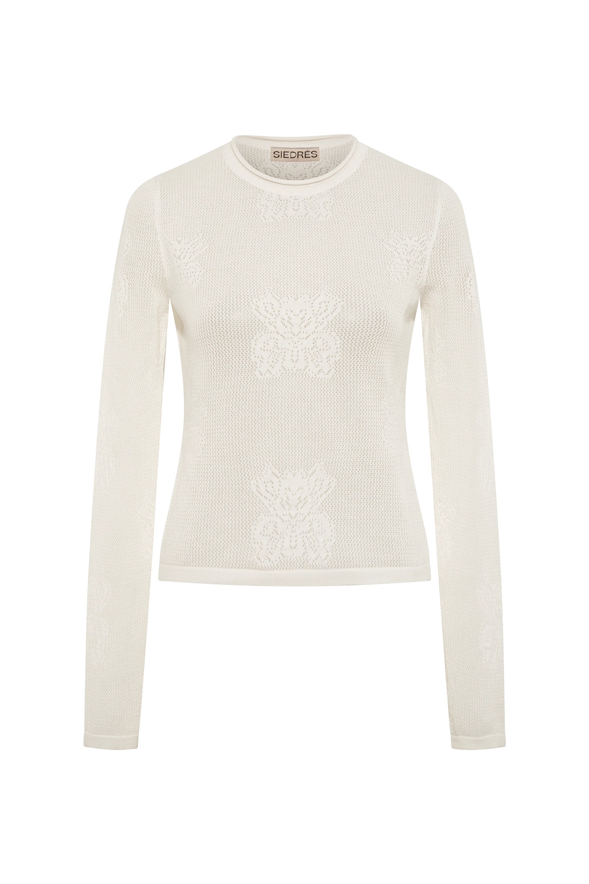 BERC - Intarsia knit long sleeve top