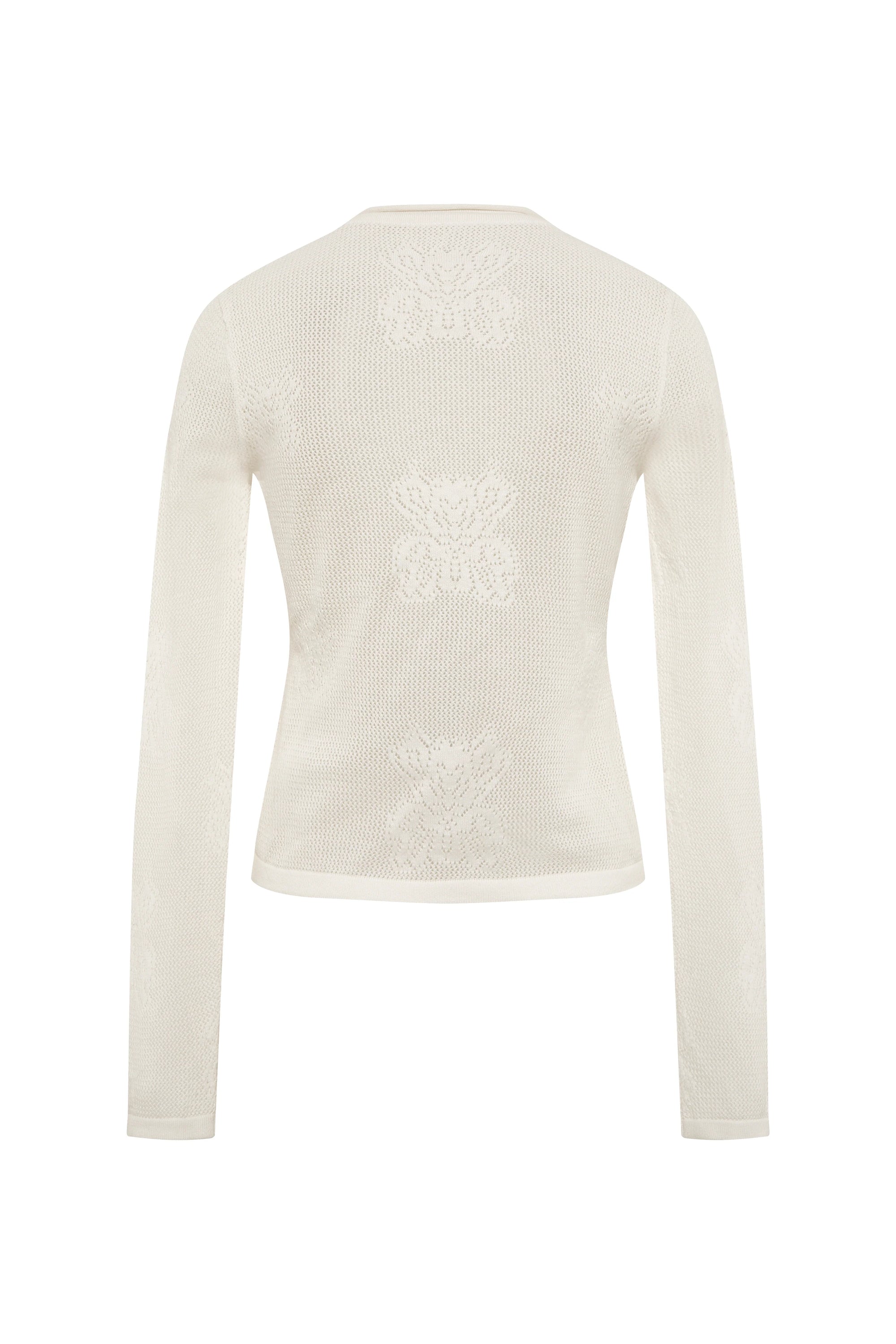 BERC - Intarsia knit long sleeve top