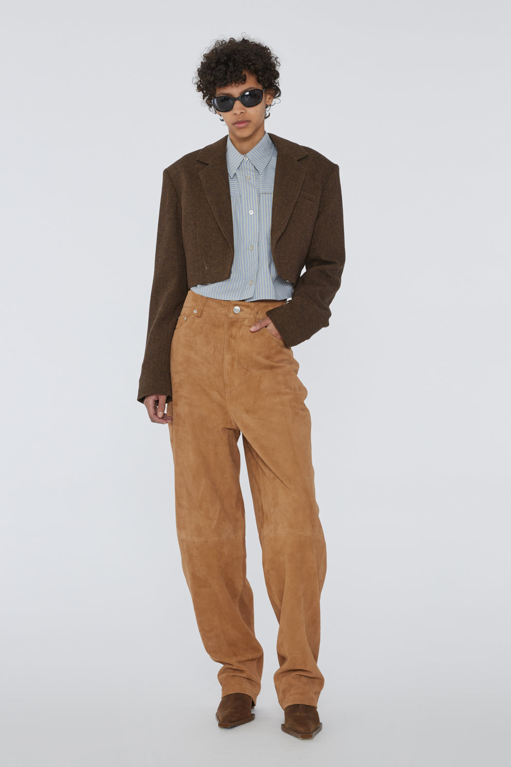 Susan Suede Straight Pants