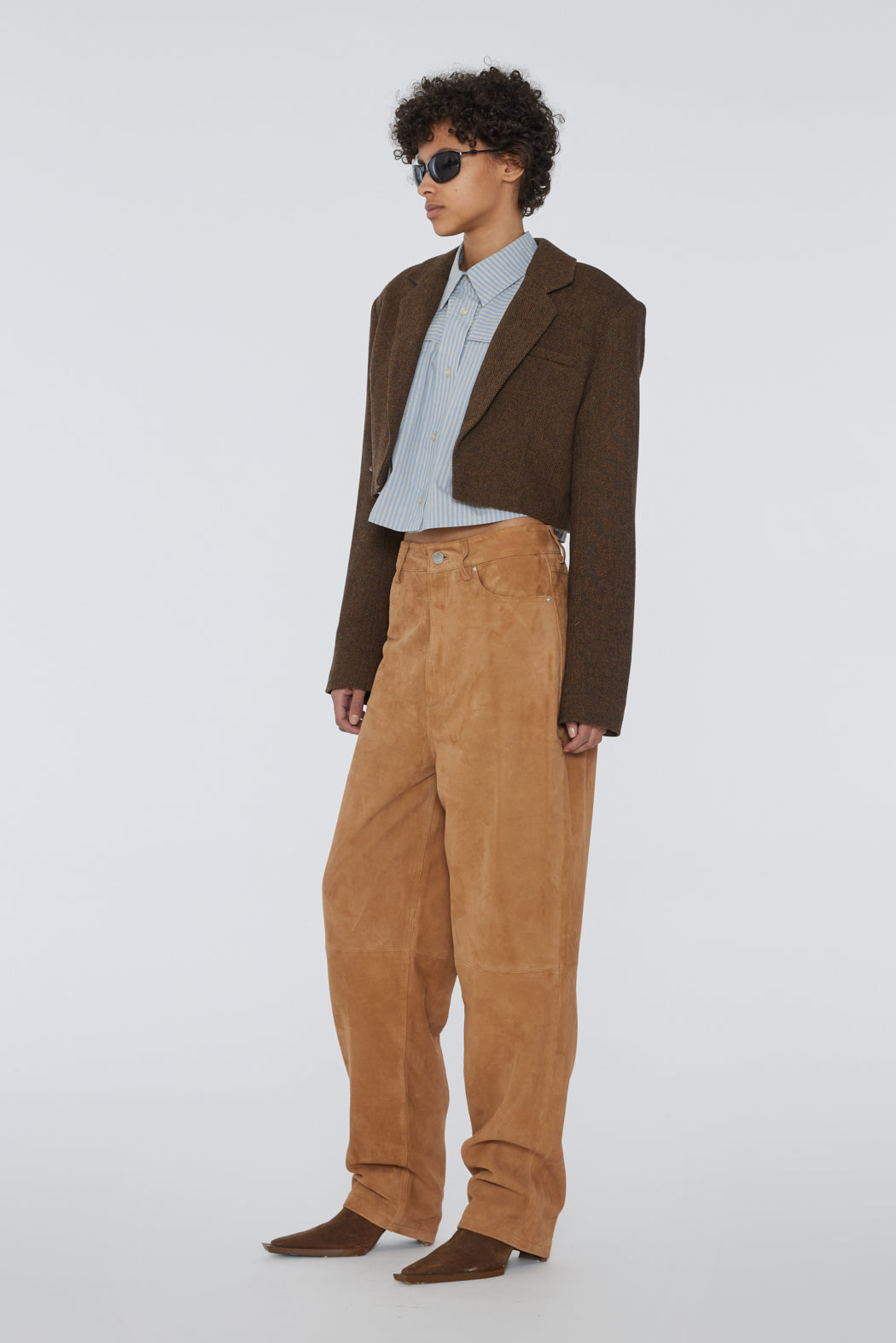 Susan Suede Straight Pants