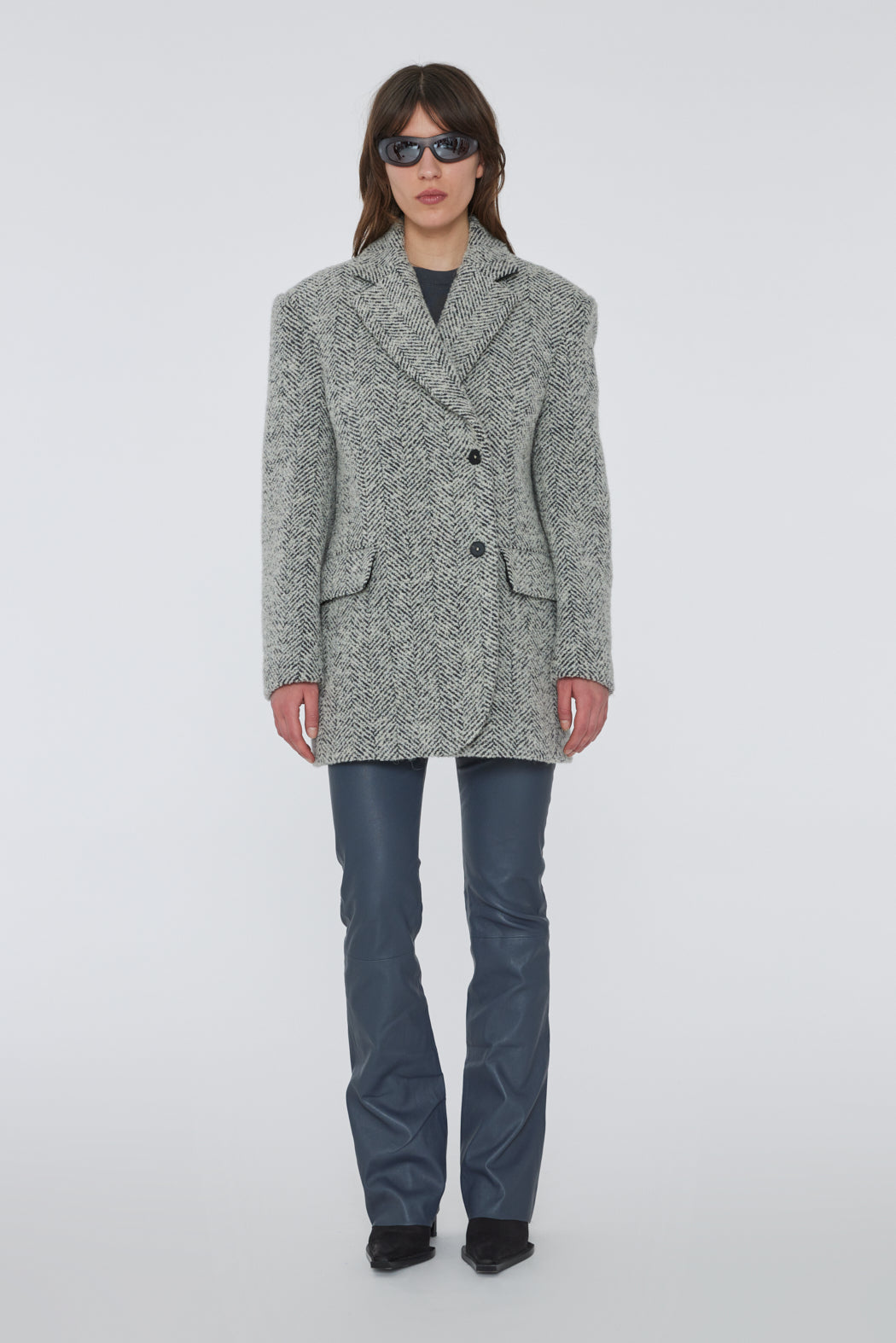 Flola Stretch Leather Pants