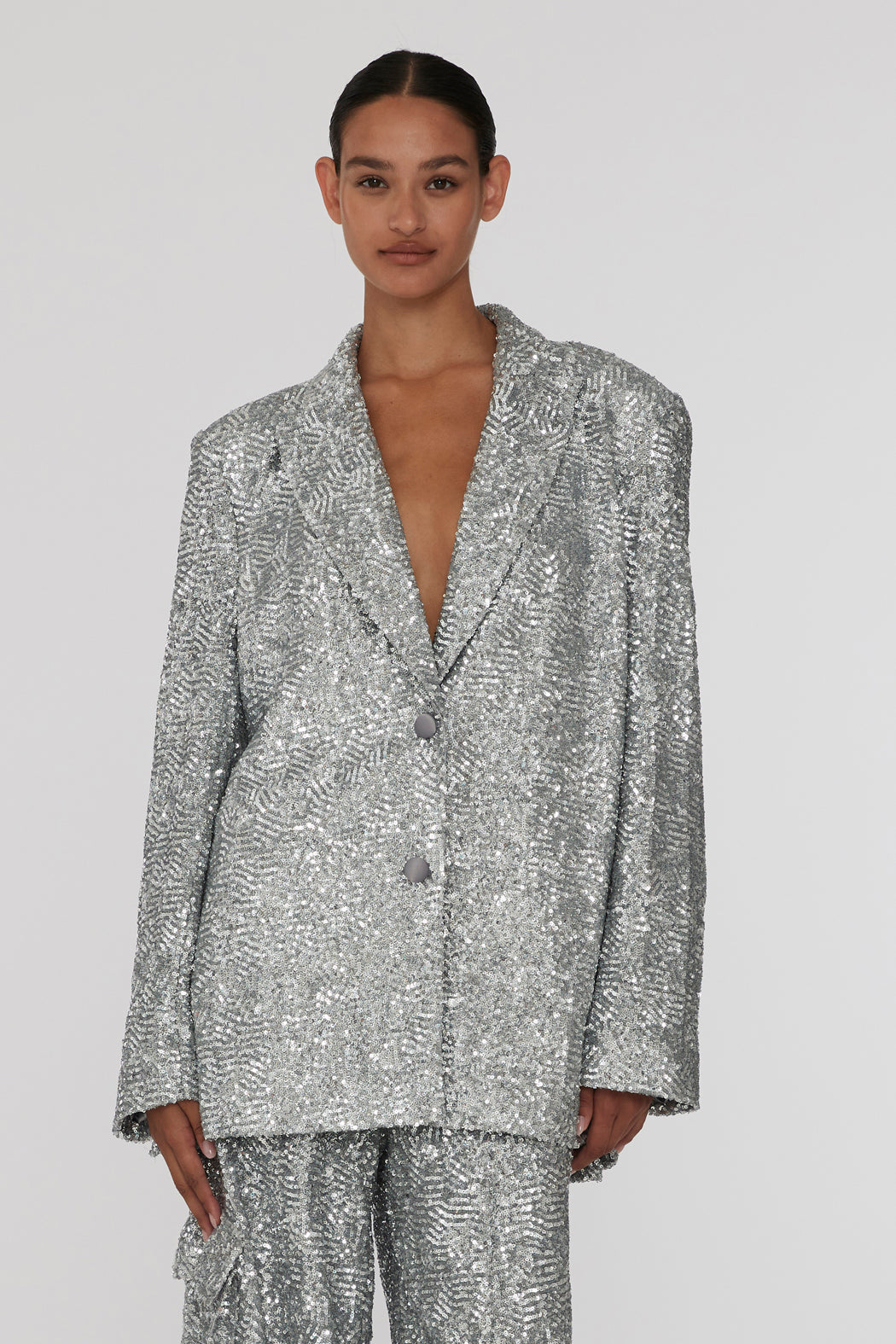 Sequins Oversized Blazer