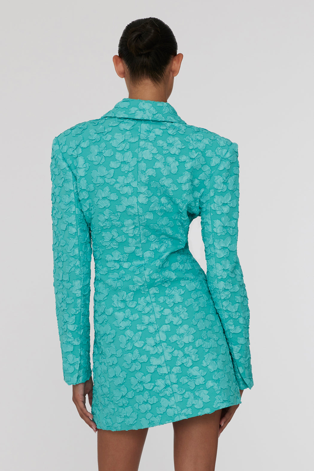 3D Jacquard Blazer Dress