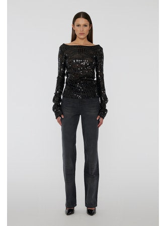 Imara Sequin Off-Shoulder Top