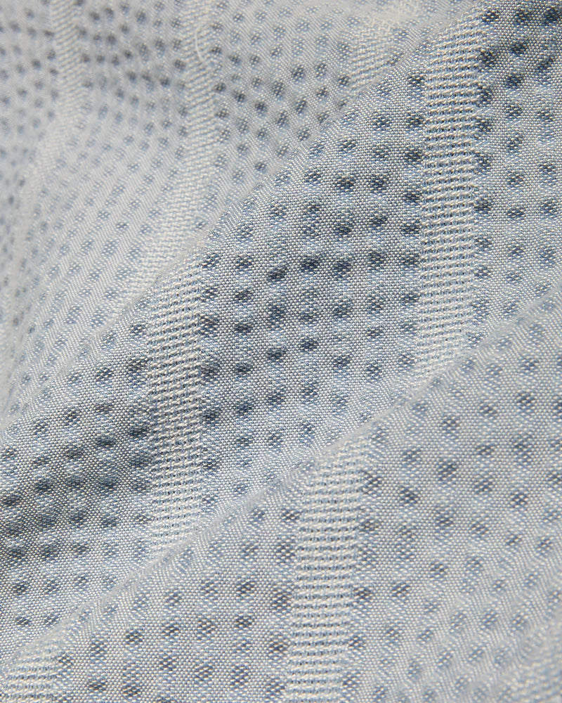 Striped Seersucker SS - Indigo
