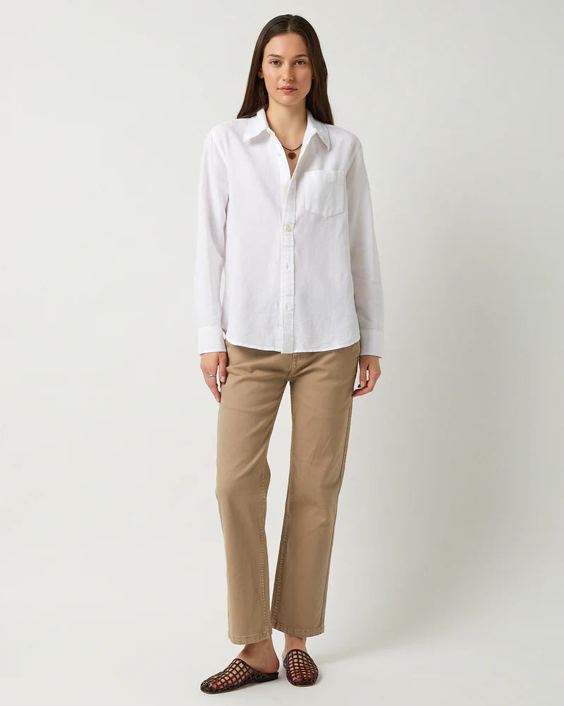 Linen Cotton LS - White