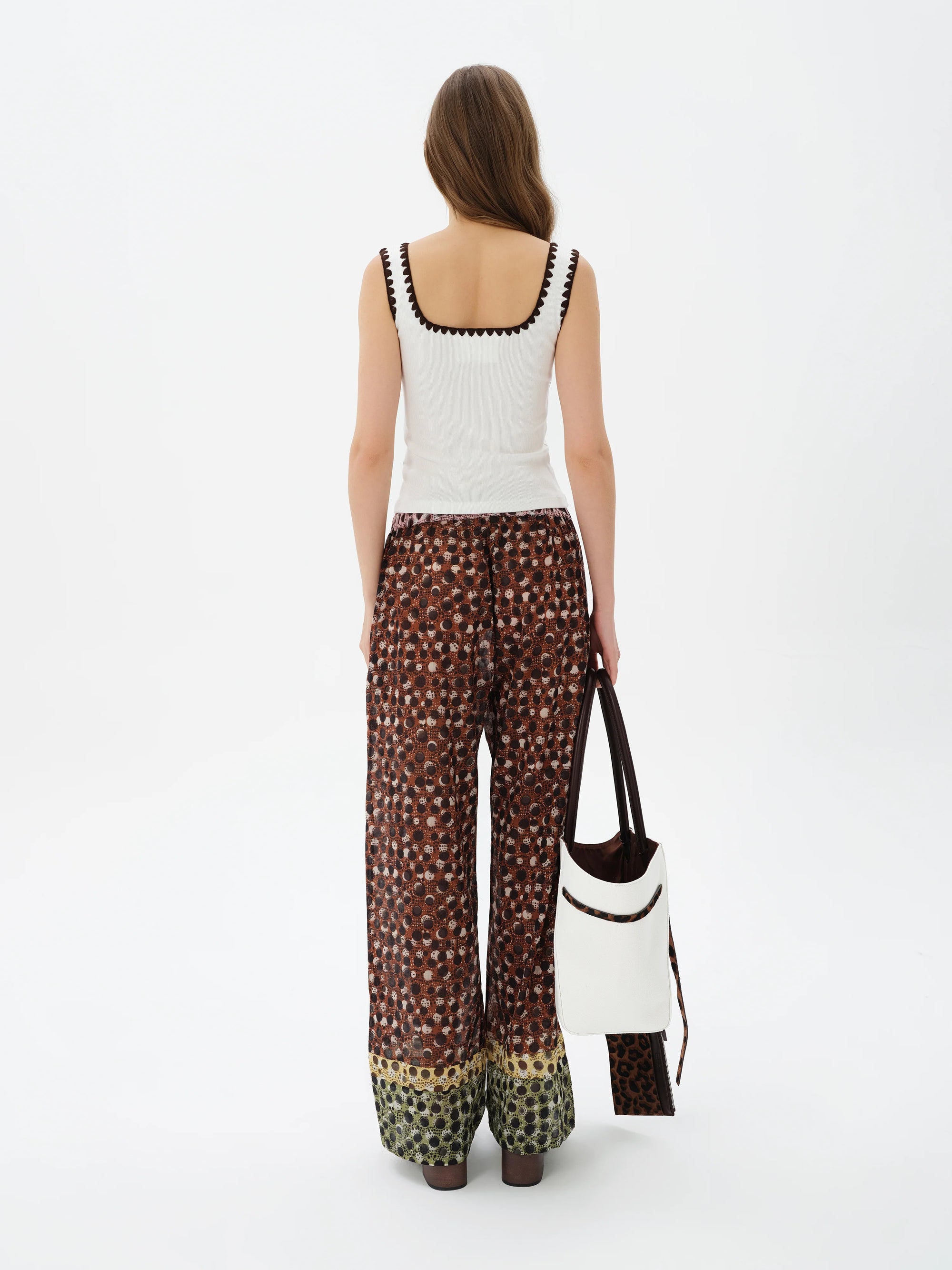 TANY  Polka-dot drawstring pants
