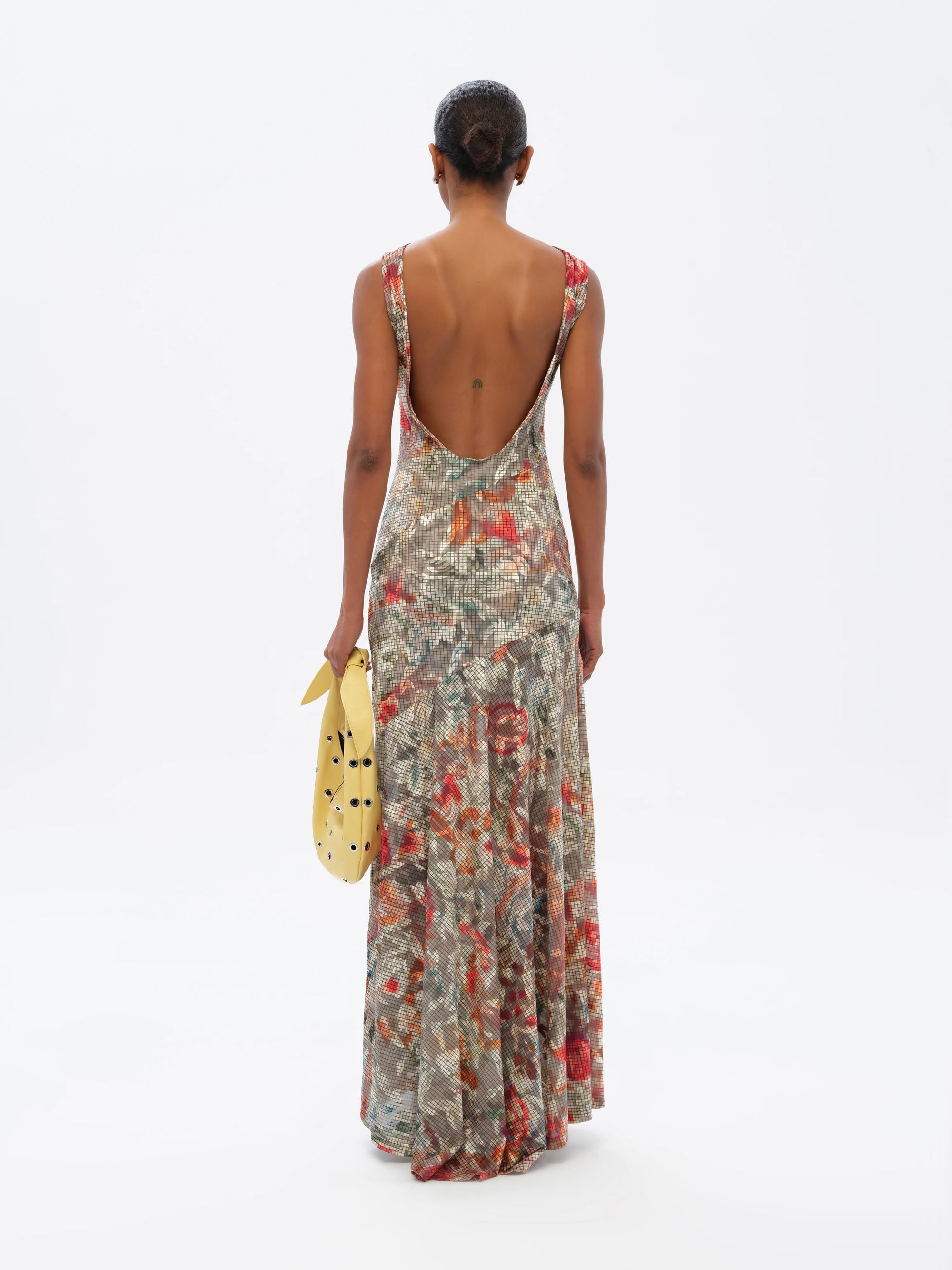 FENS  Floral-print open-back dress