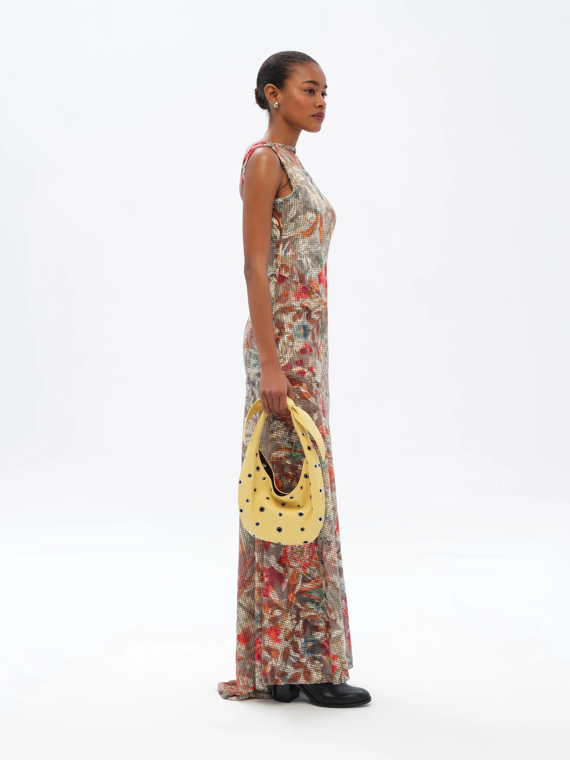 FENS  Floral-print open-back dress