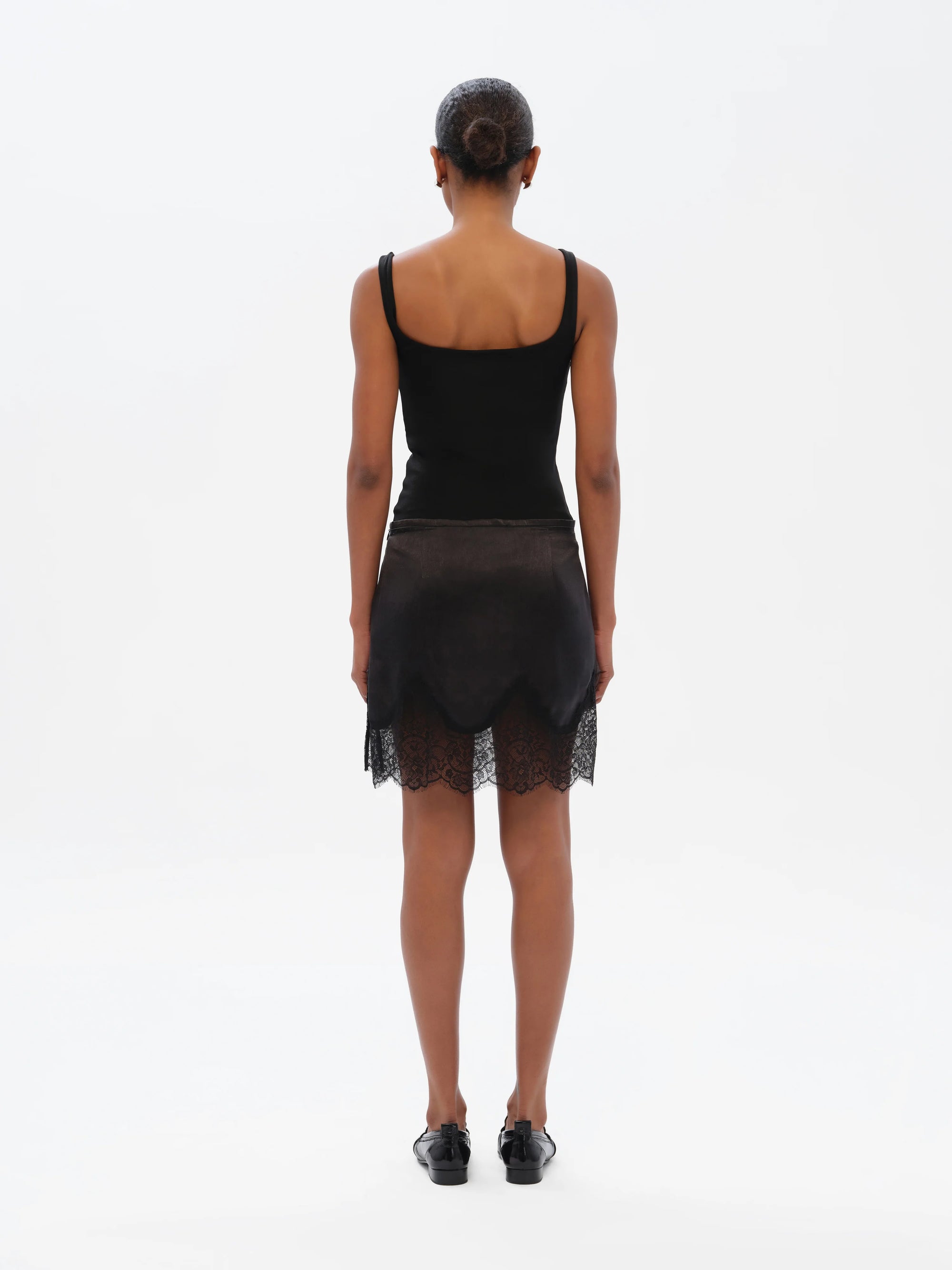 DASNE  Embellished square neck bodysuit