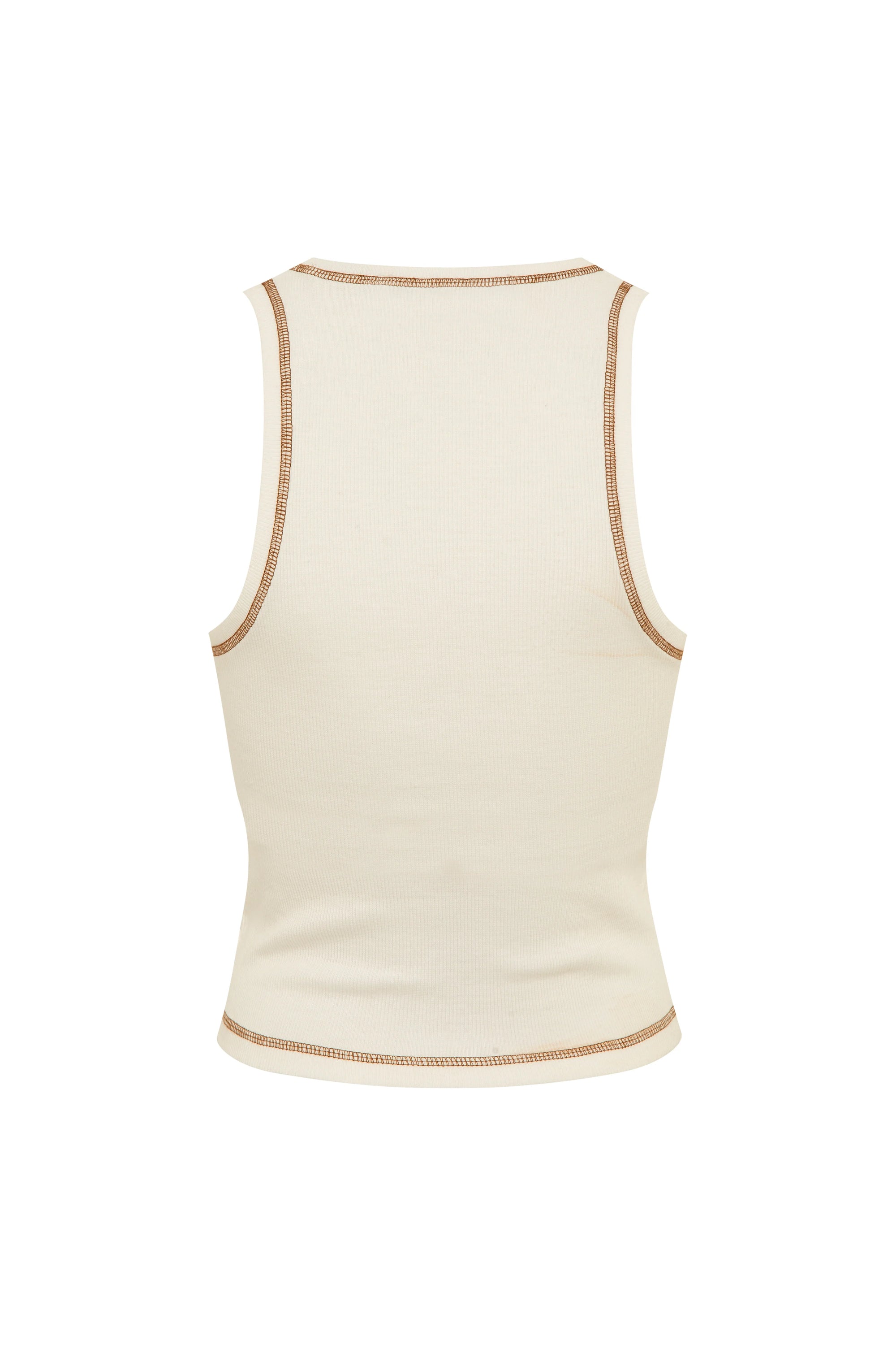 TONN - Contrast-stitch detailed tank top