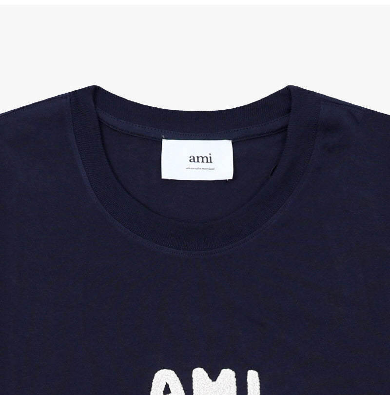 Ami Paris T-Shirt Navy Blue