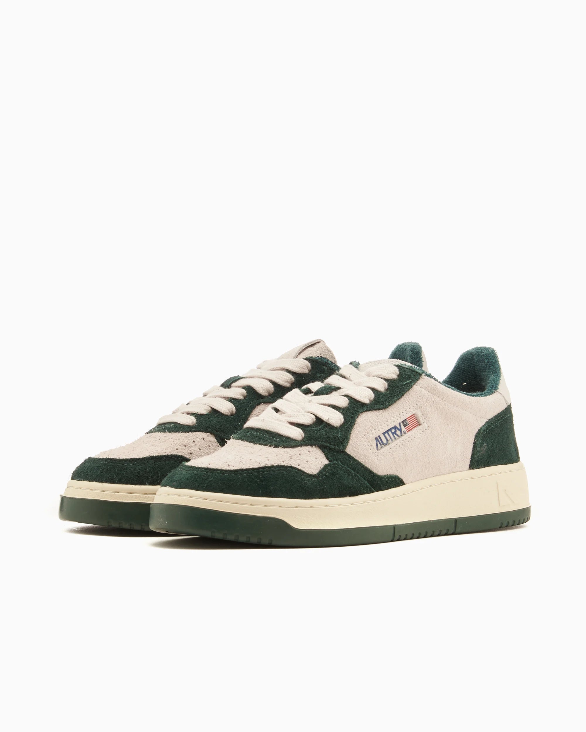 Medalist Low Sneakers in Bottle Color Suede