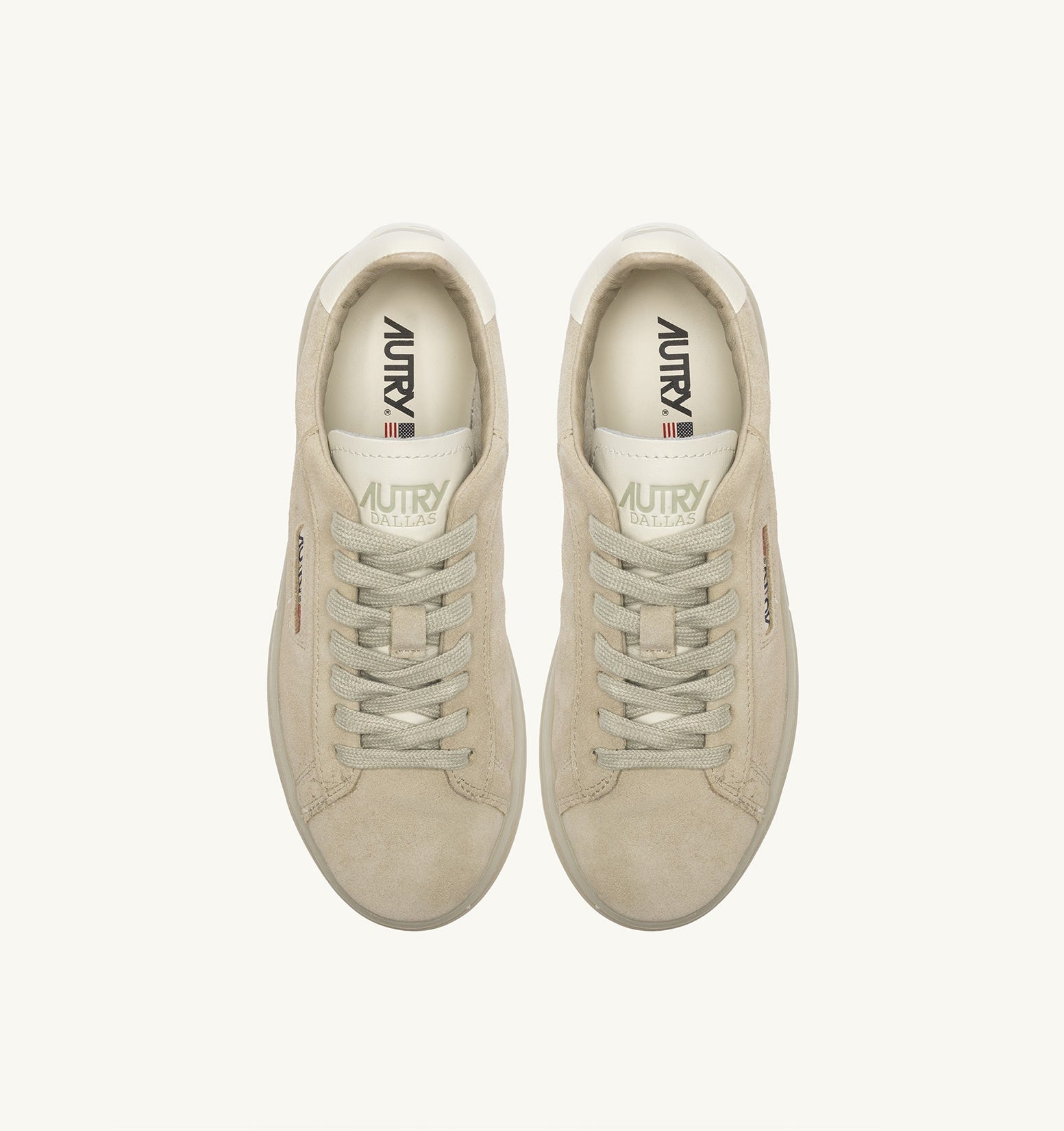 DALLAS LOW SNEAKERS IN MARSHMALLOW AND PAPYRUS SUEDE