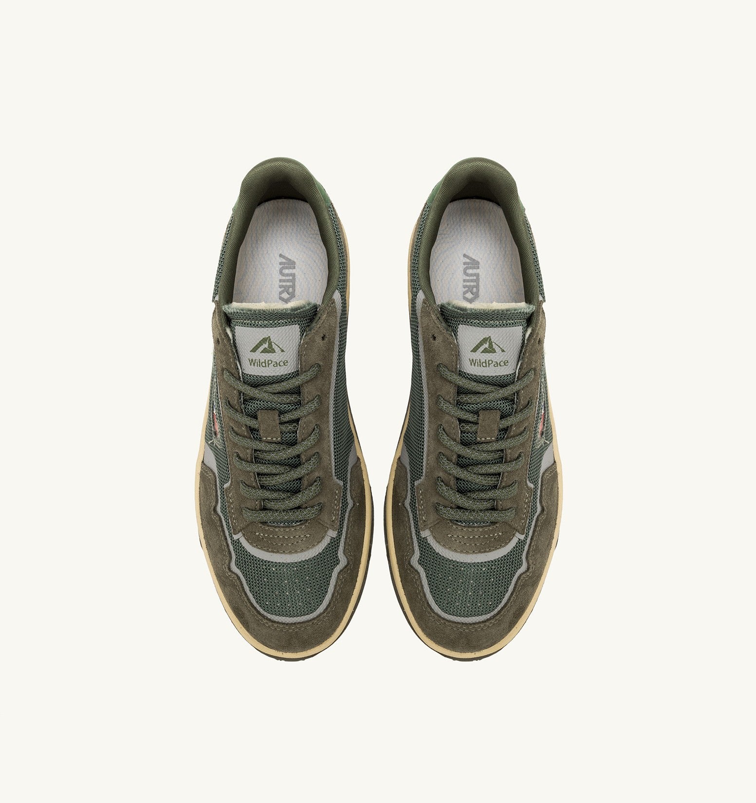 WILDPACE LOW SNEAKERS IN SCHIO AND MILITARY MESH AND SUEDE