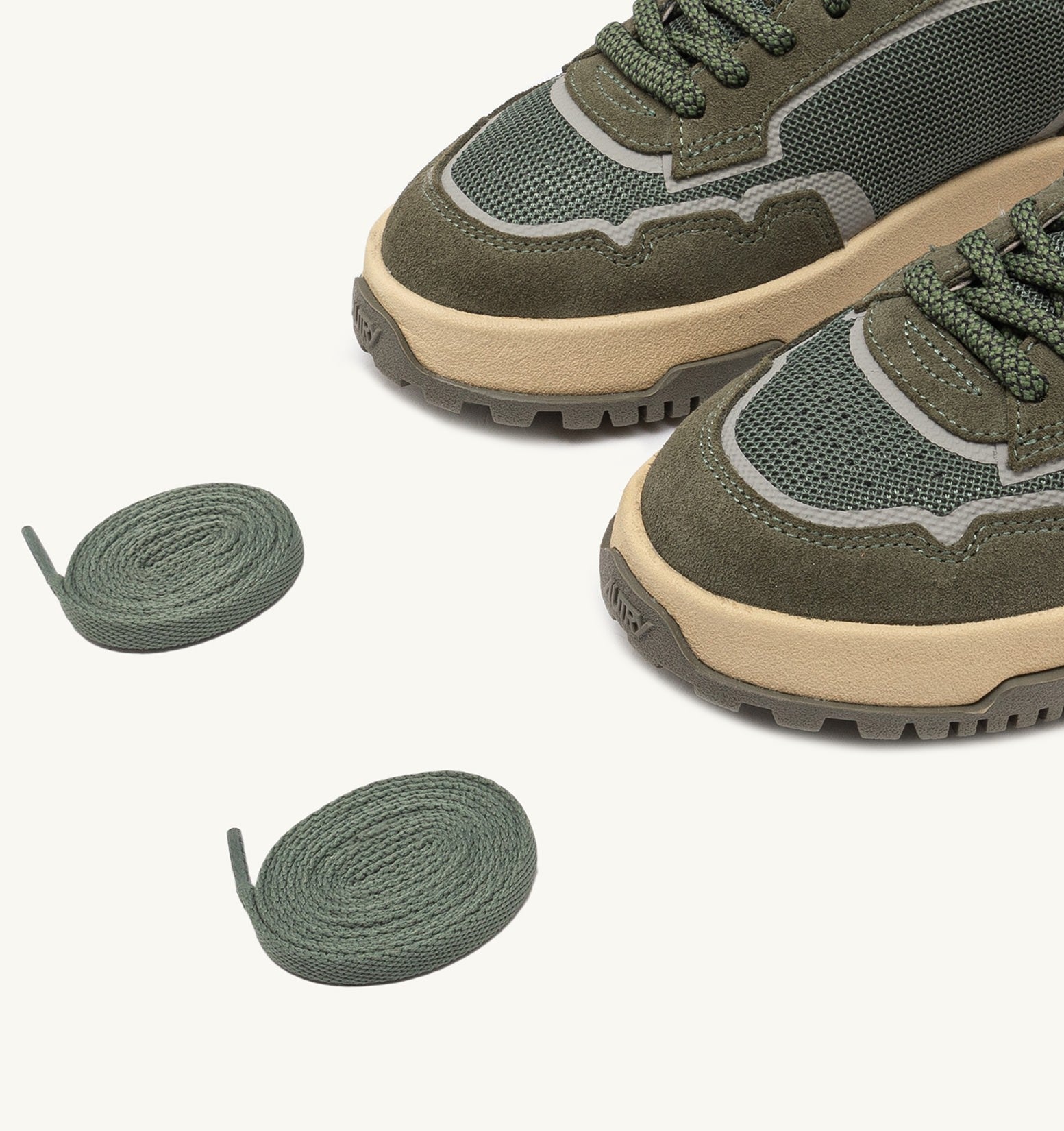 WILDPACE LOW SNEAKERS IN SCHIO AND MILITARY MESH AND SUEDE