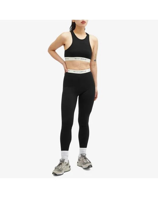 Serif Logo Ribbed Legging