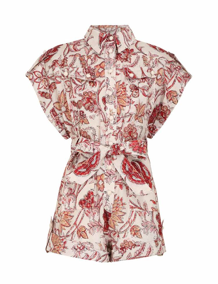 Vitali Roll Cuff Playsuit