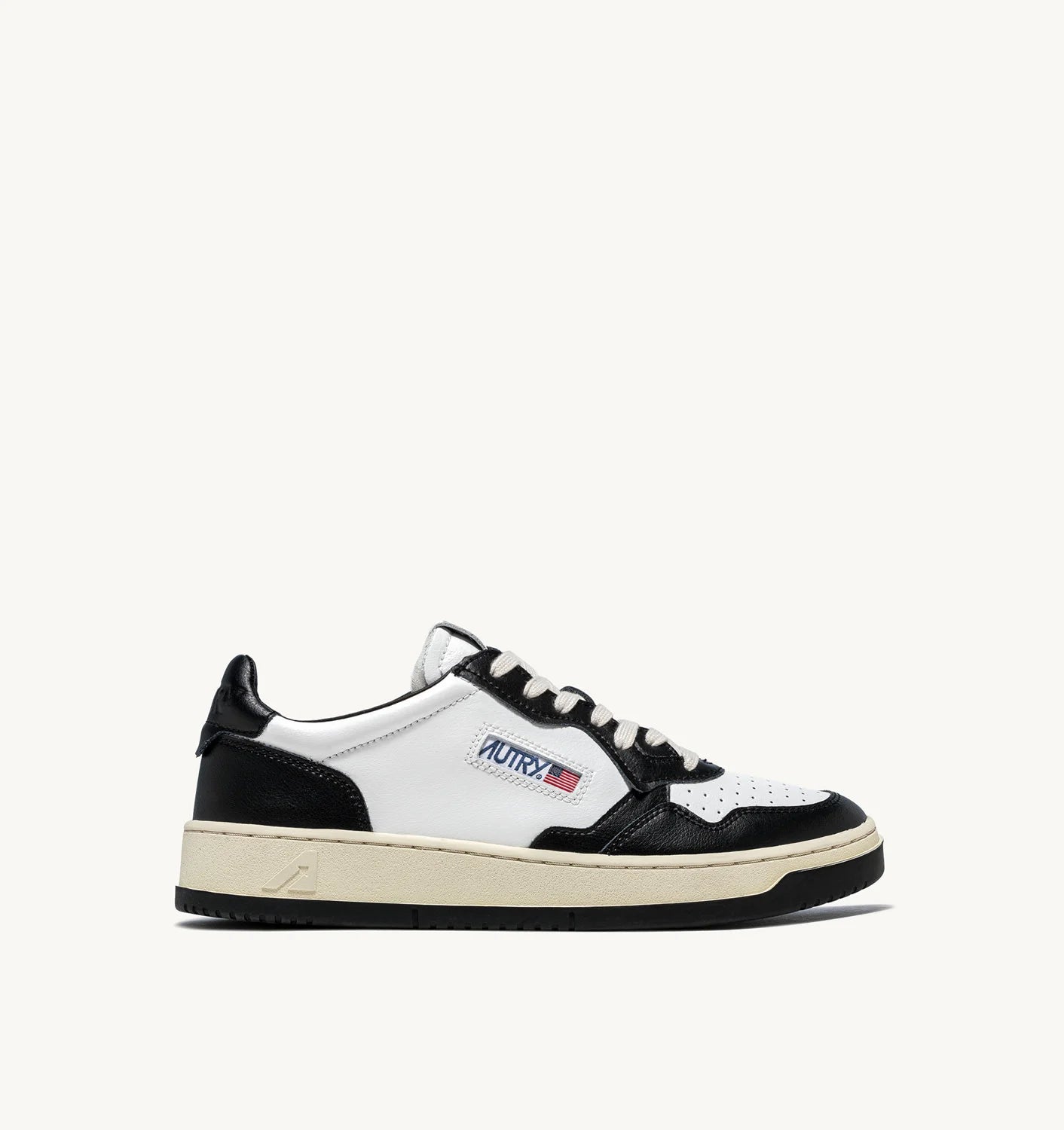 スニーカー [AUTRY] MEDALIST LOW SNEAKERS TWO-TONE LEATHER COLOR Two-Tone Medalist Low Sneakers In Leather Color White And