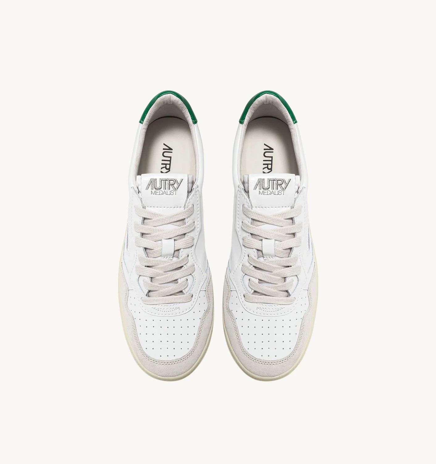 Medalist Low Sneakers In Suede And Leather Color White And Amazon