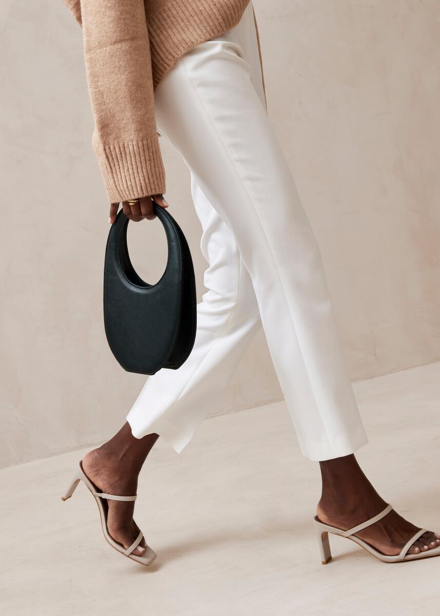 The O Jade Green Leather Crossbody Bag
