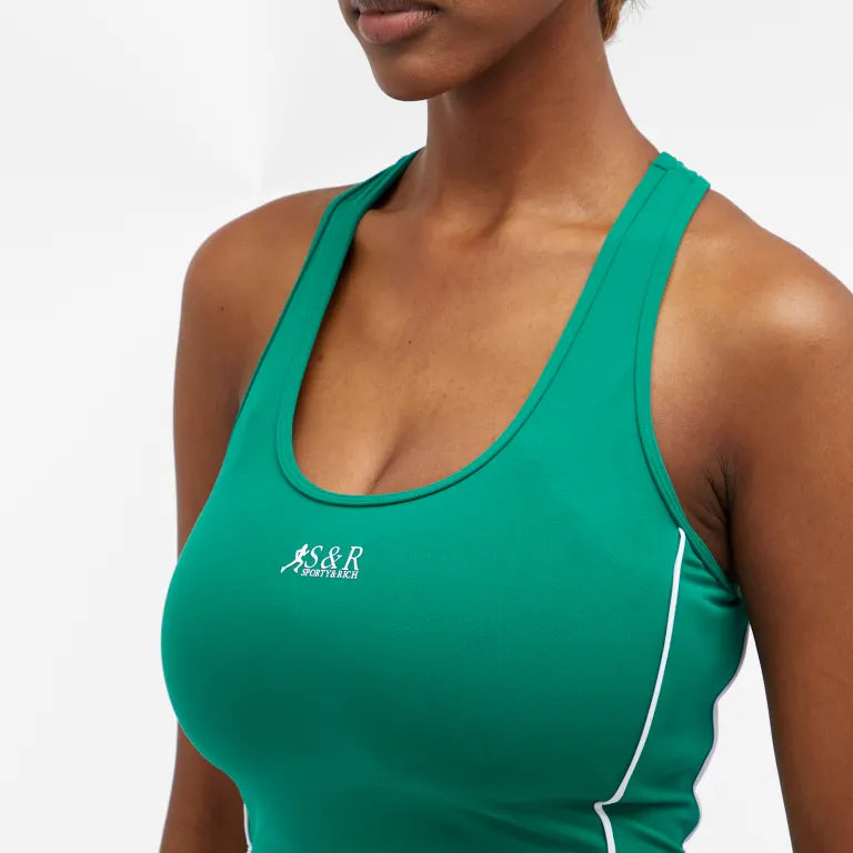 SR Runner Sports Tank - Alpine/White