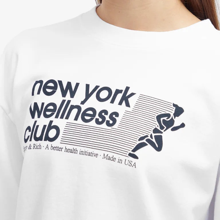 USA Wellness Club Crewneck - White/Navy