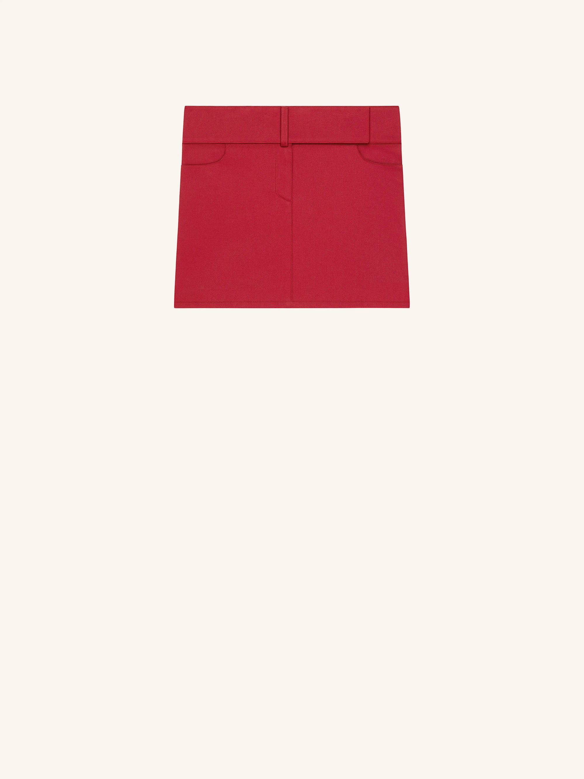 Belted Mini Skirt
