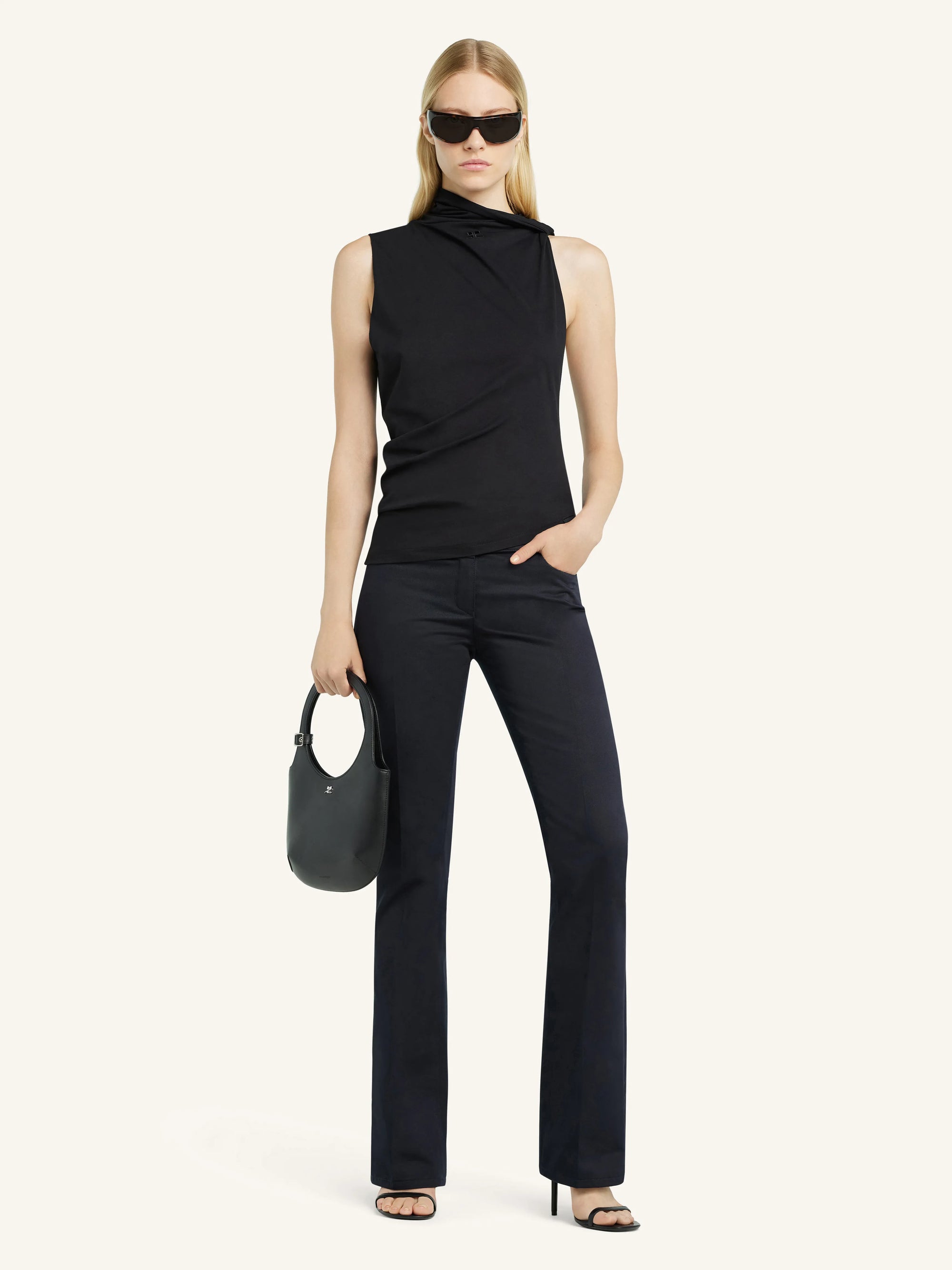 Draped Jersey Top