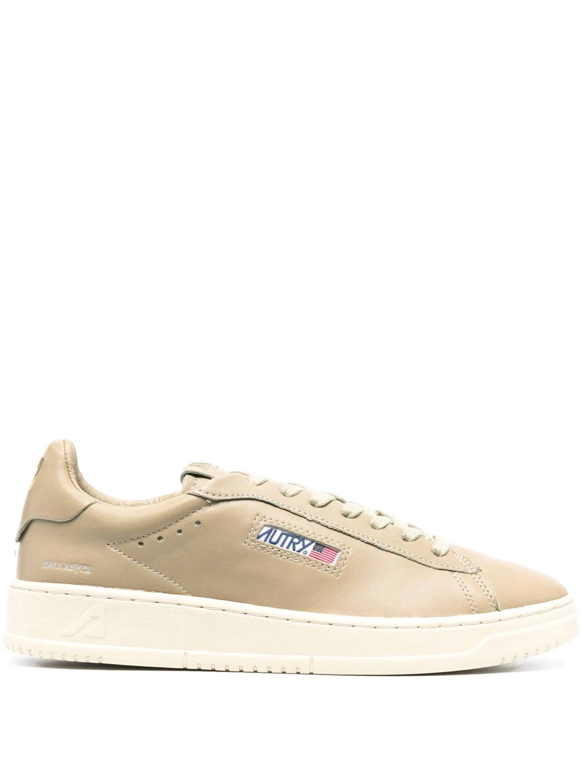 Dallas Low Sneakers in Leahter color Beige