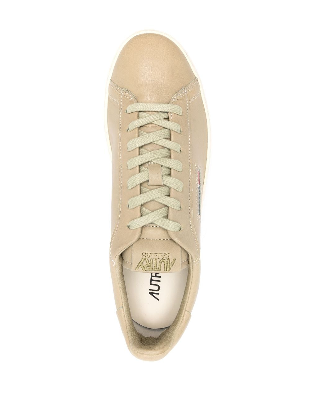 Dallas Low Sneakers in Leahter color Beige