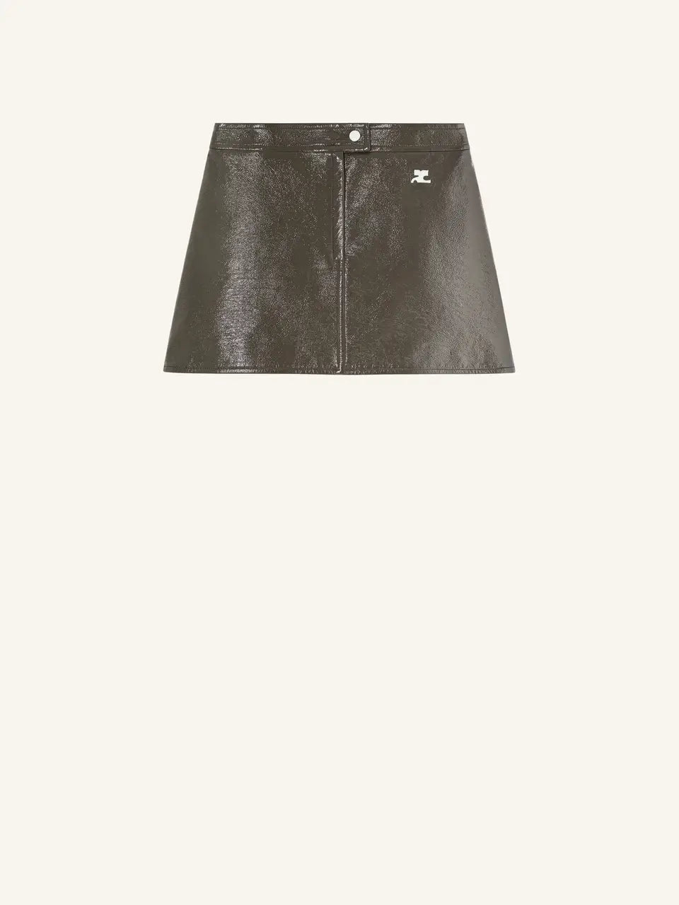 REEDITION VINYL MINI SKIRT