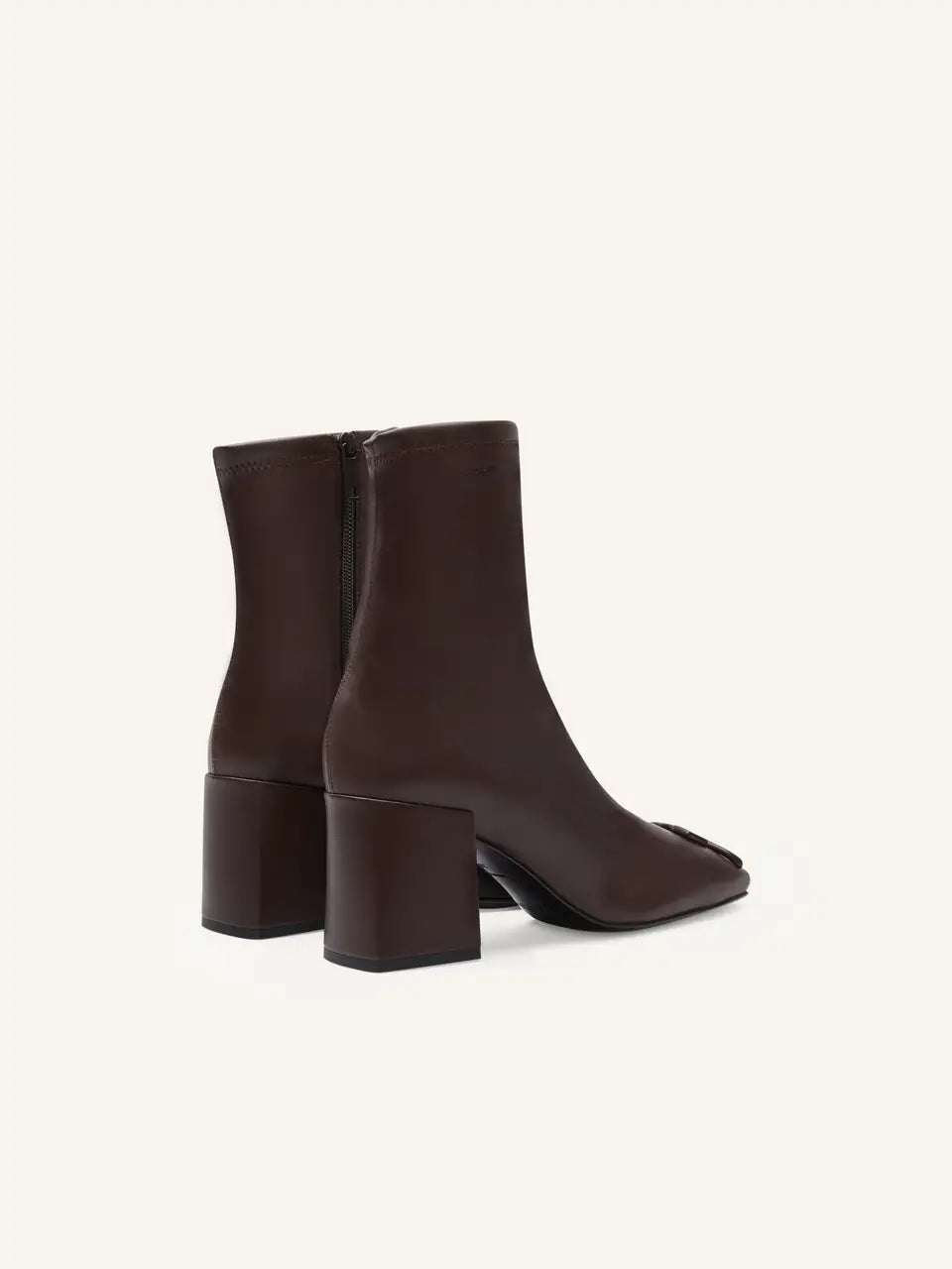 REEDITION STRETCH LEATHER EFFECT ANKLE BOOTS