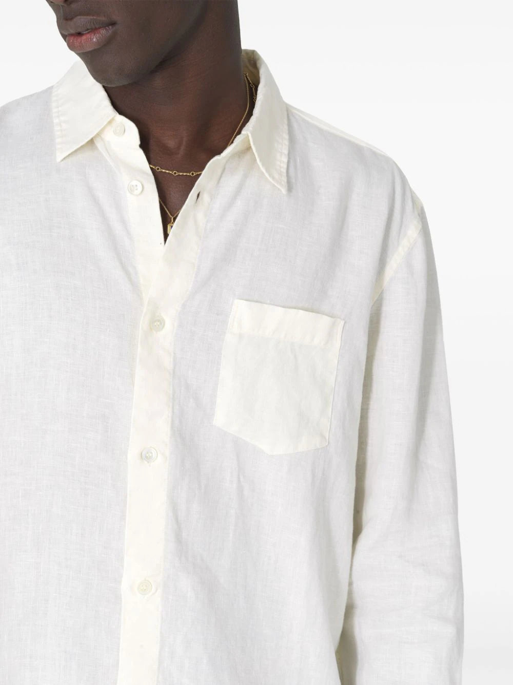 Linen Cloak Button Up