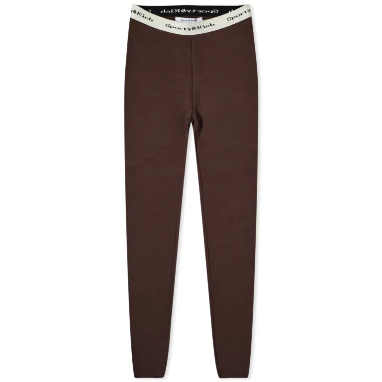 Serif Logo Ribbed Legging