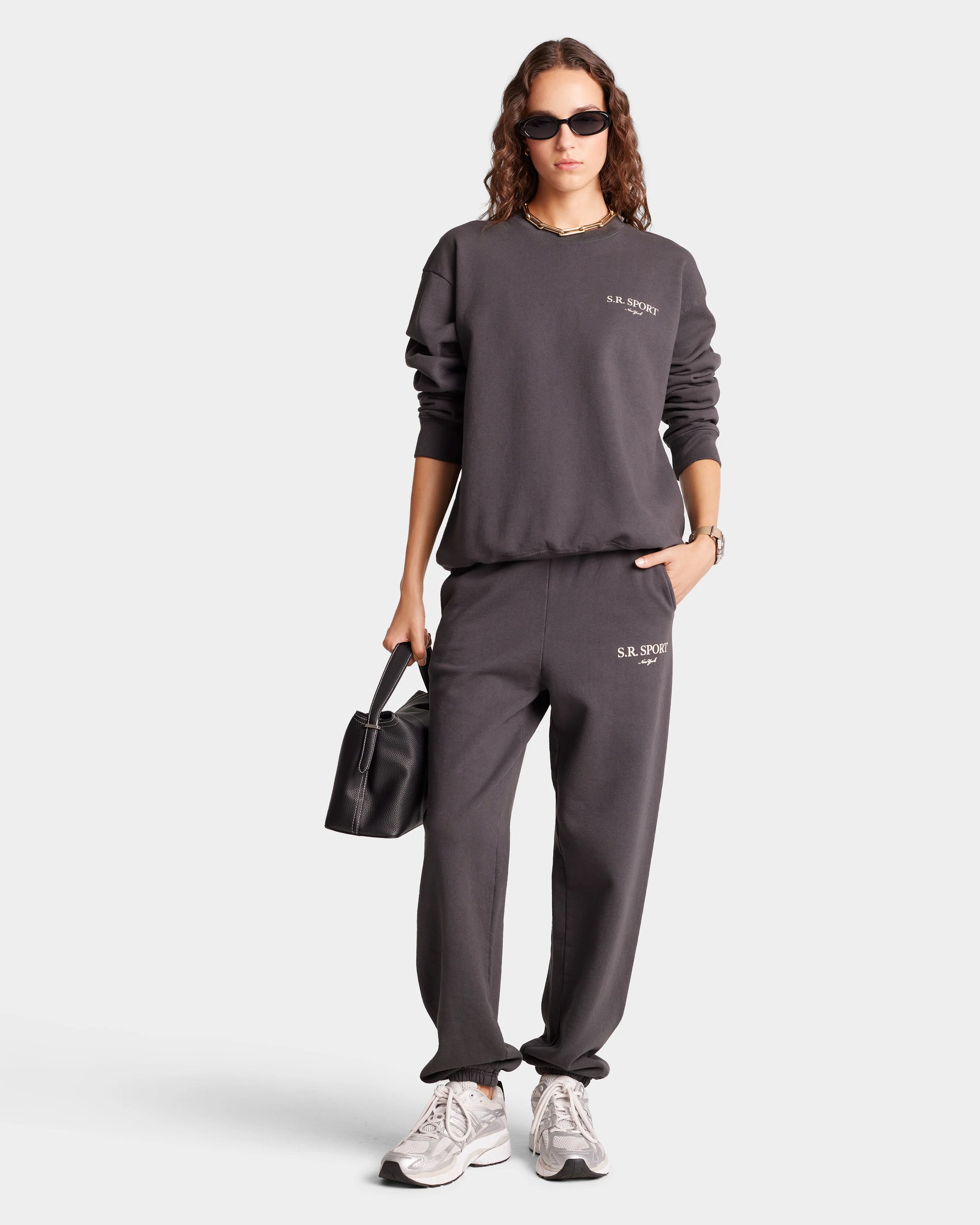 S.R. Sport Sweatpant - Faded Black/Cream