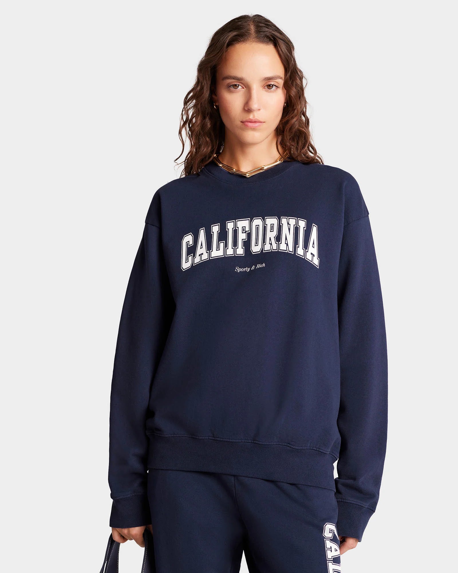 Callifornia Crewneck - Navy/White