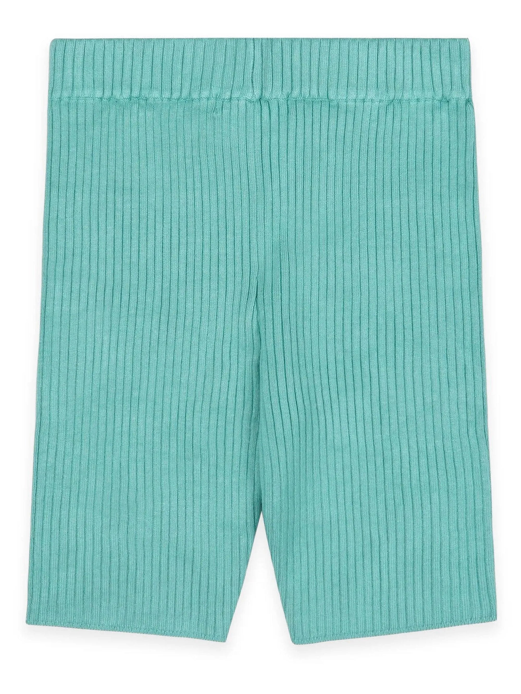 SRHWC Ribbed Biker Short - Aquamarine