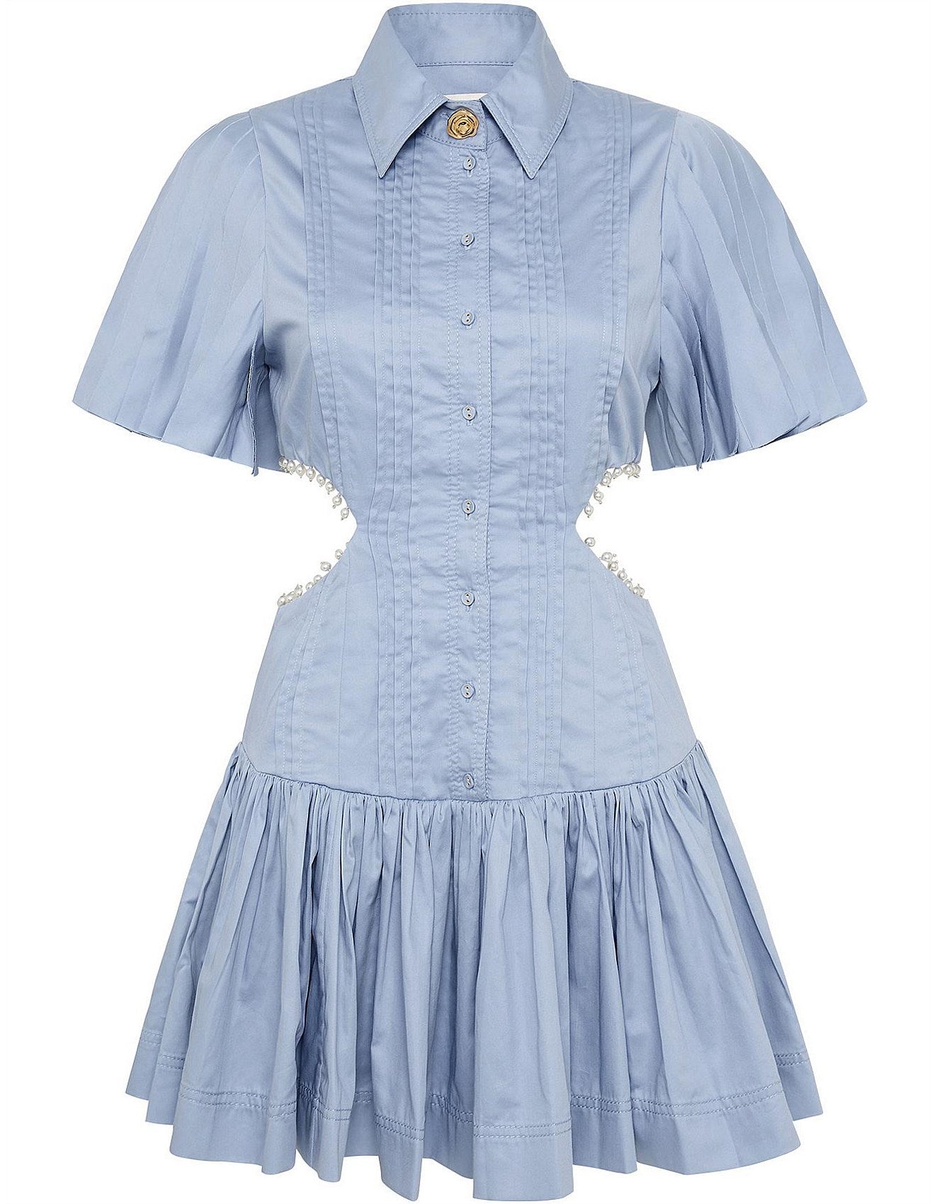 Mythos Pearl Waist Mini Dress