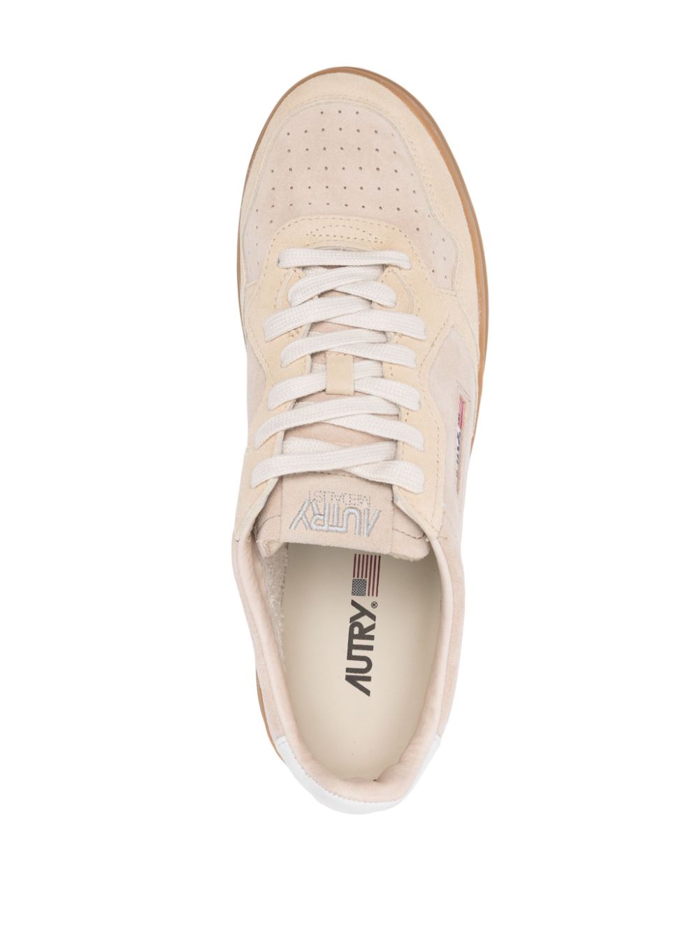 Medalist Low Sneakers in  Sand and Ecru Suede