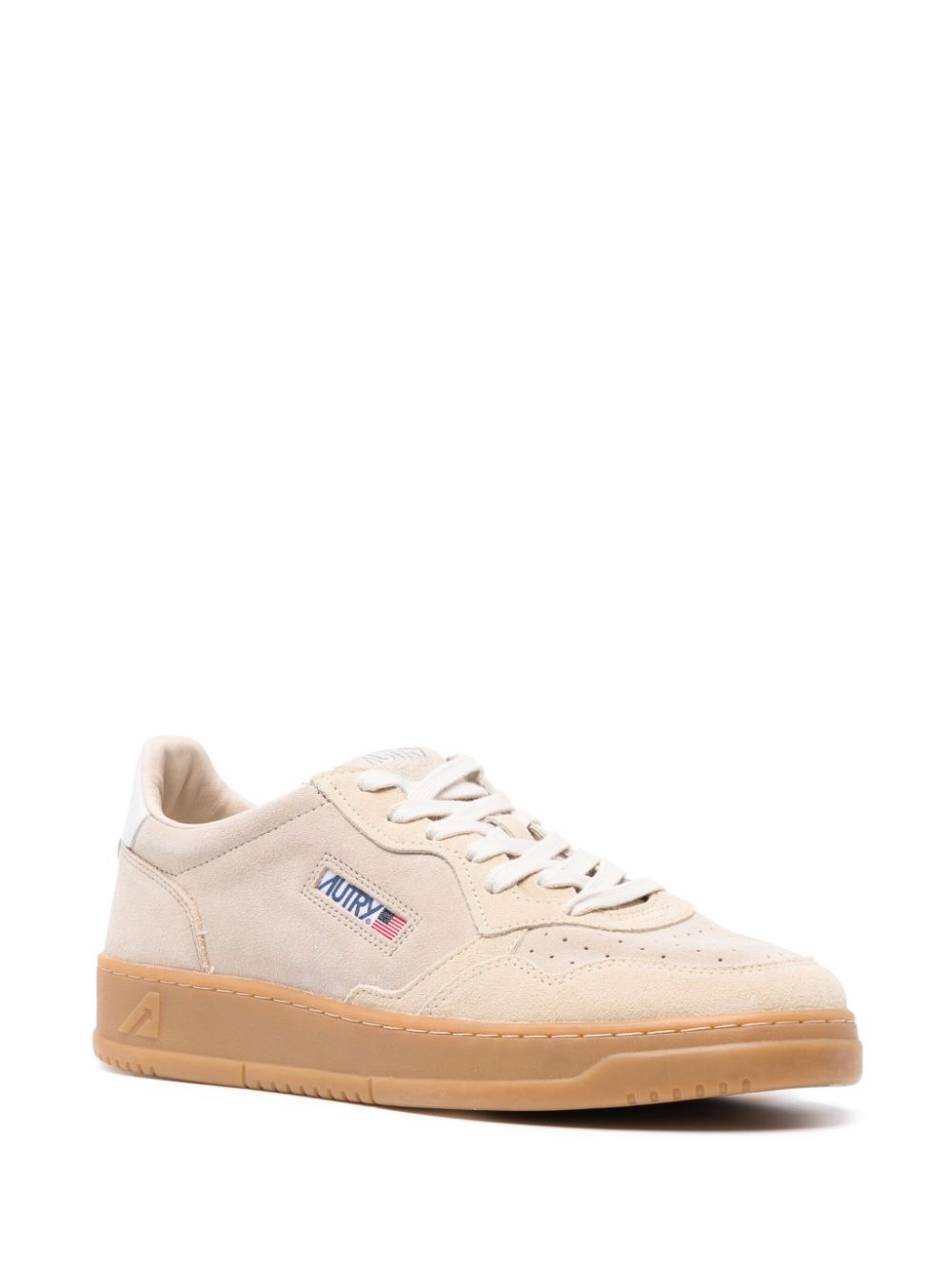 Medalist Low Sneakers in  Sand and Ecru Suede