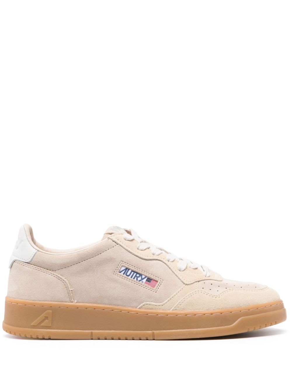 Medalist Low Sneakers in  Sand and Ecru Suede