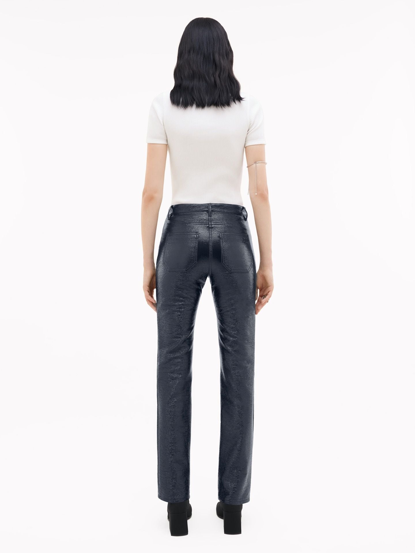 Vinyl 5 Pockets Trousers
